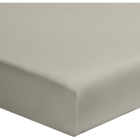 Drap housse bébé gris mastic 100% coton biologique bonnet 15 cm 70x140