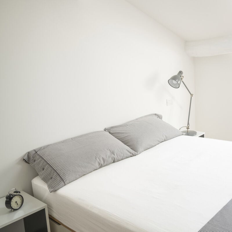 Terre De Nuit - Drap housse blanc bonnet 30 cm 100% coton 180x200