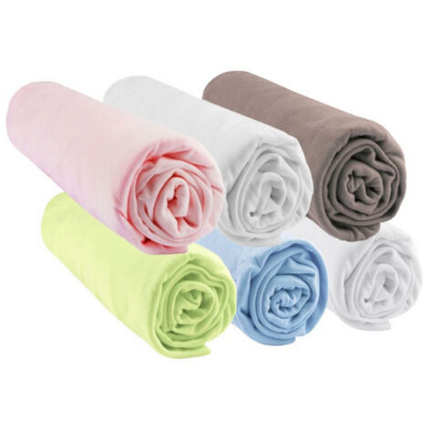 Drap housse Couffin 32x72 Multicouleur (Lot de 6)