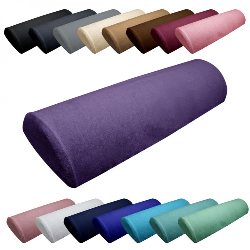 Drap housse de protection en éponge pour coussin demi-rond 66 cm x 22 cm x 12 cm de table de massage - Violet - Vivezen