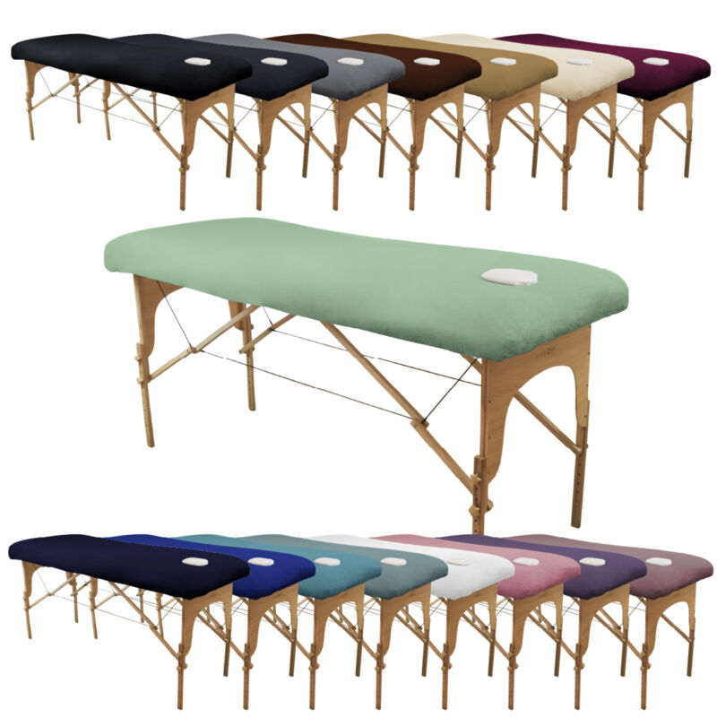 Drap housse de protection en éponge pour table de massage - Vert pastel - Vivezen