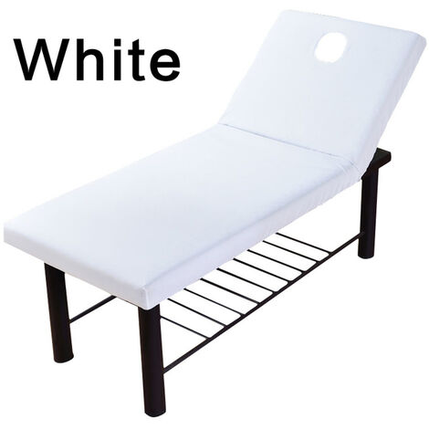 Drap-housse de Table de Massage pour Salon, matelas en Polyester avec bande de caoutchouc élastique, couverture de lit de traitement SPA avec trou de respiration pour le visage,01
