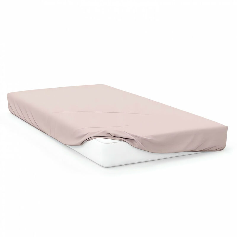 Drap housse en coton 57 fils 70x140 cm BEBE rose, par Soleil d'ocre Drap housse en coton 57 fils 70x140 cm BEBE rose, par Soleil d'ocre