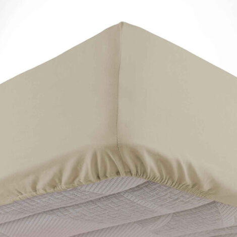 Drap Housse en Coton "Linette" 140x190cm Lin