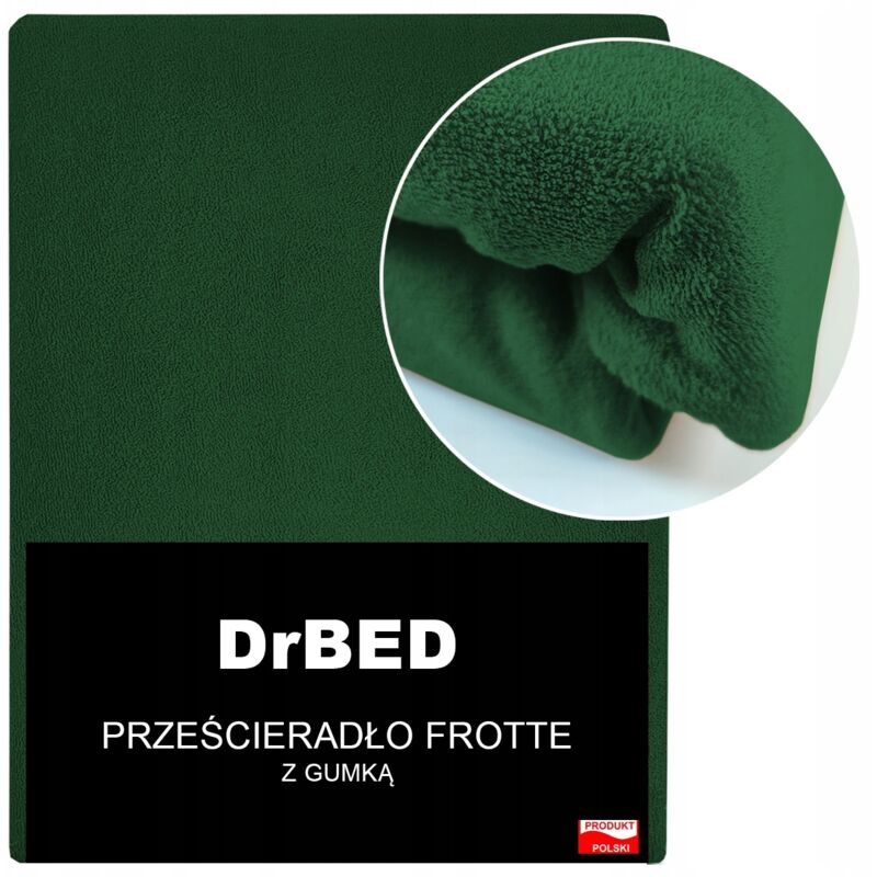 Drap-housse en éponge 120 x 200 Vert RESPIRANT Chair Poli