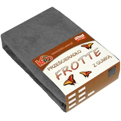 Drap-housse en éponge 160x200 anthracite 072 KARO