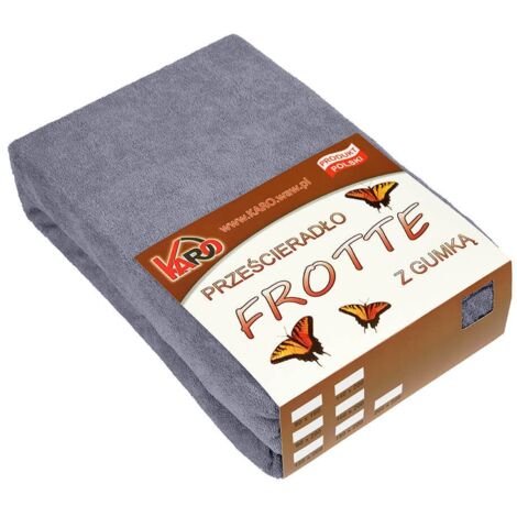 Drap-housse en éponge 80x200 graphite 070 KARO