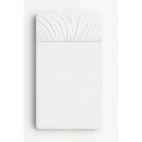 Drap-housse en éponge pour berceau 140x70cm - blanc