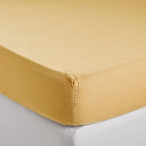 Drap Housse en Gaze de coton lavé LOU