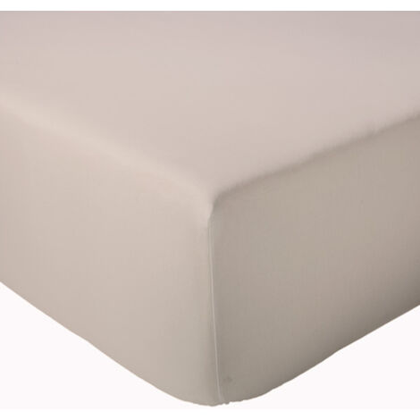 Drap housse en percale de coton uni PASSION PERCALE Bonnet de 30 cm 140x190 cm
