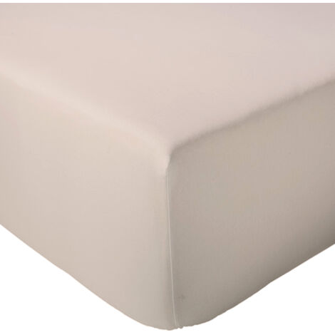 Drap housse en percale de coton uni PASSION PERCALE Bonnet de 40 cm 180x200 cm