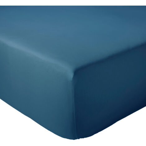 Drap housse en percale de coton uni PASSION PERCALE Bonnet de 40 cm 200x200 cm
