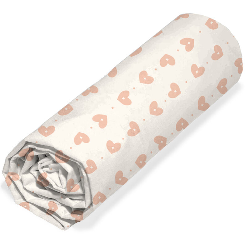 Drap housse enfant imprimé 90x190 cm microfibre FEERIQUE blanc Drap housse enfant imprimé 90x190 cm microfibre FEERIQUE blanc