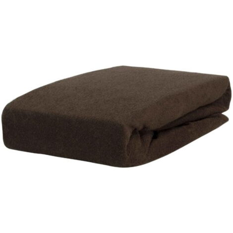 DRAP-HOUSSE ÉPONGE 160x200 MARRON