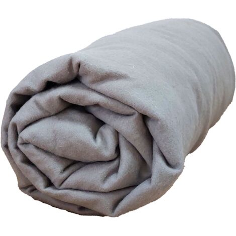 Drap housse flanelle bonnet 30 cm 180x200 Souris Tradilinge