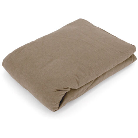Drap housse flanelle unie WALES 90x200 cm