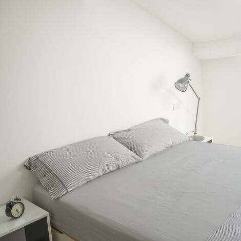 Drap housse gris mastic 100% coton bonnet 30 cm 90x190