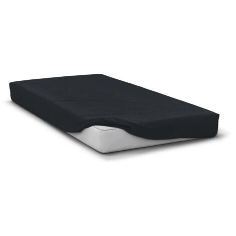 Drap housse - HOME LINGE PASSION - HP72107 - Microfibre 82 g - 140 x 190 cm - Bonnet 30 cm - Noir