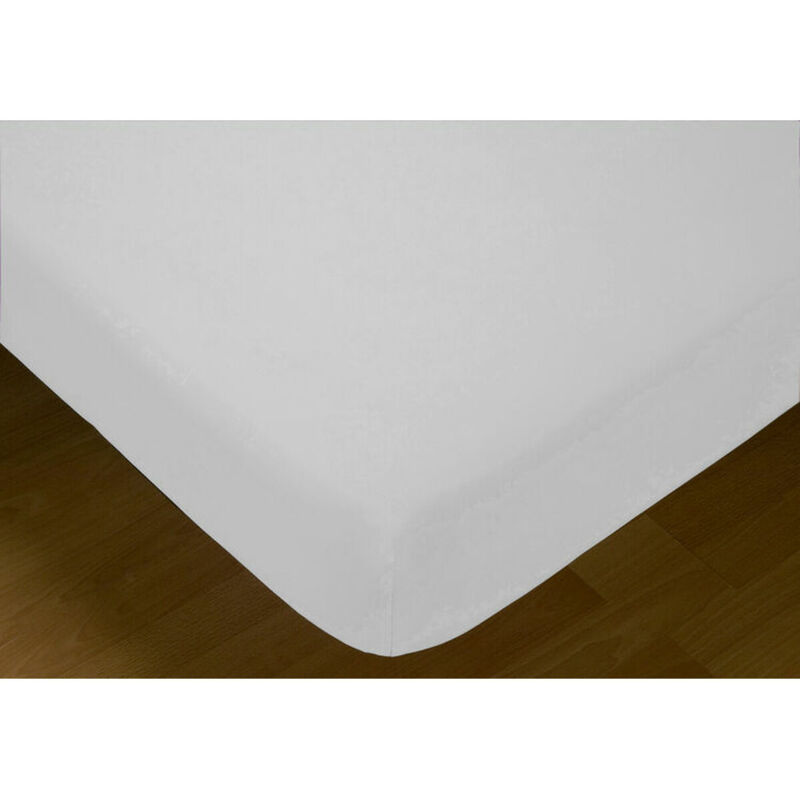Drap-housse hosteline iris white bed de 200