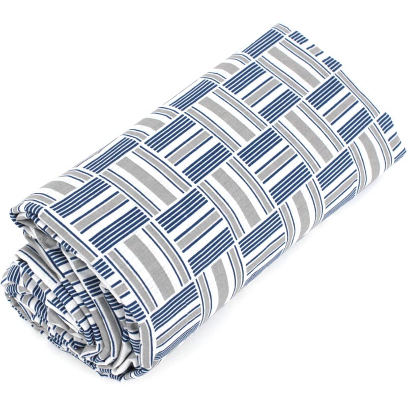 Linnea - Drap housse imprimé coton diego Bonnet de 23 cm 90x190 cm