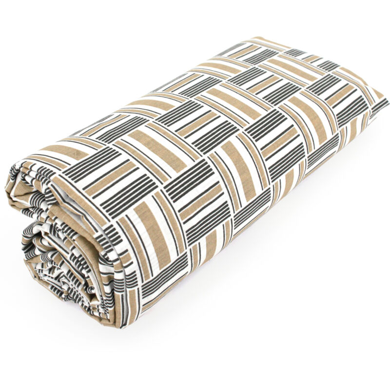 Linnea - Drap housse imprimé coton diego Bonnet de 30 cm 90x190 cm