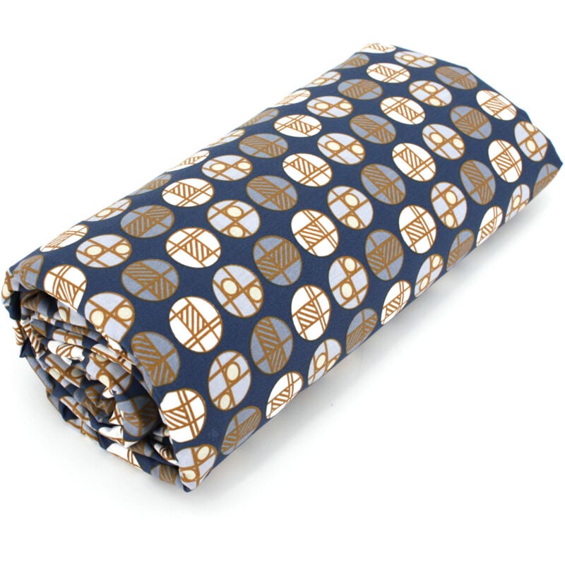 Linnea - Drap housse imprimé percale de coton romeo Bonnet de 40 cm 90x200 cm