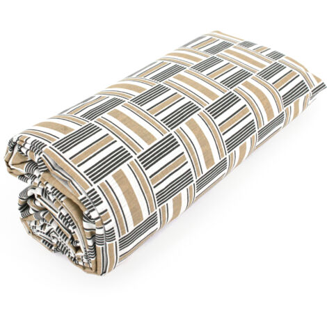 Drap housse imprimé coton DIEGO Bonnet de 30 cm 90x190 cm