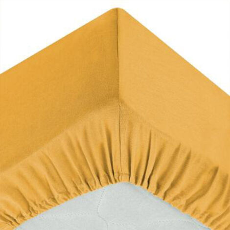 Drap Housse "Intérieur" 140x190cm Ocre