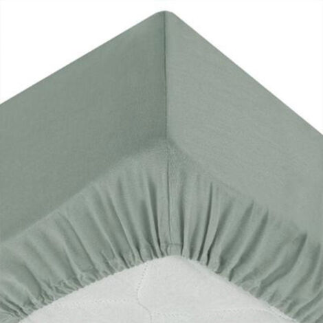 Drap Housse "Intérieur" 90x190cm Céladon