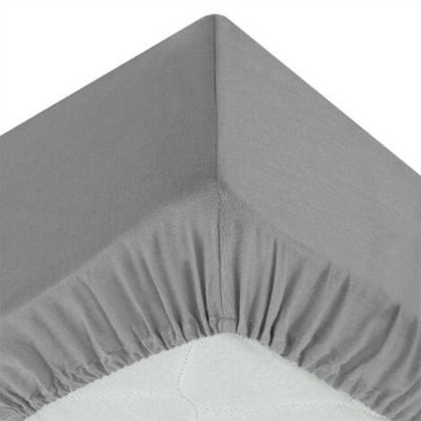 Drap Housse "Intérieur" 90x190cm Gris