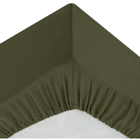 Drap Housse "Intérieur" 90x190cm Kaki