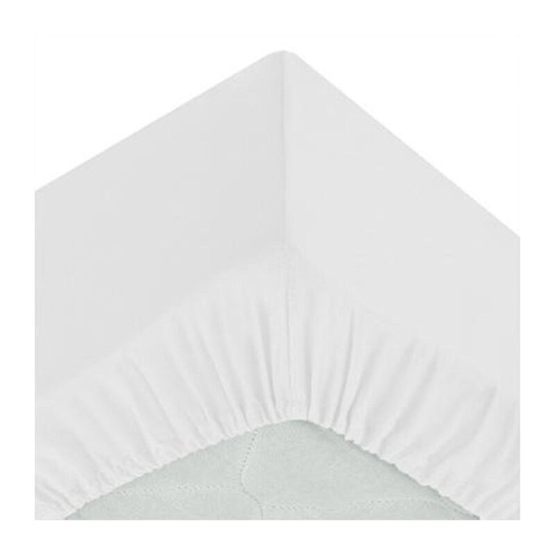Atmosphera - Drap Housse 'Intérieur' 160x200cm Blanc