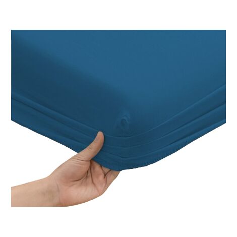 Drap housse JERSEY 140x200 Bleu Denim