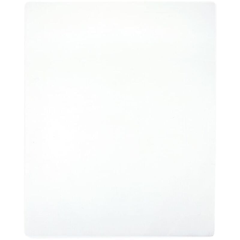 Vidaxl - Draps-housses Jersey 2 pcs Blanc 140x200 cm Coton