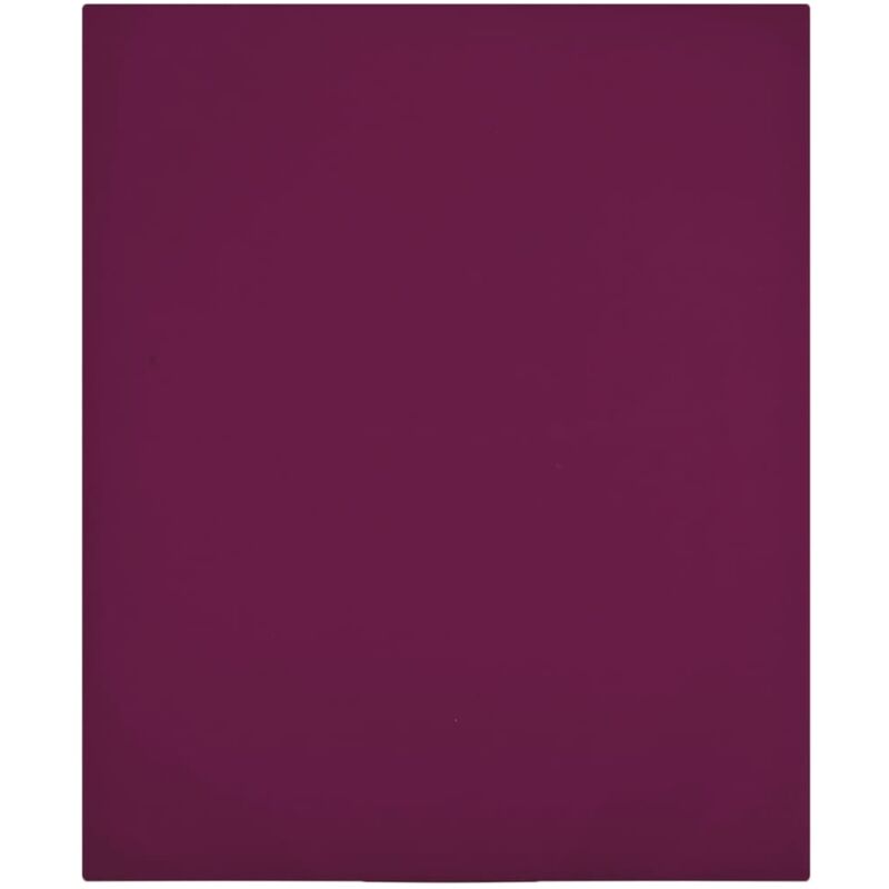 Vidaxl - Draps-housses Jersey 2 pcs Bordeaux 90x200 cm Coton