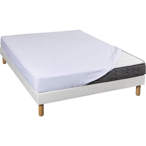 Drap Housse Jersey Blanc Bonnet 30 cm 100% coton 90x200
