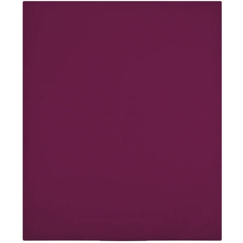 Drap-housse Jersey Bordeaux 90x200 cm Coton CFW82283