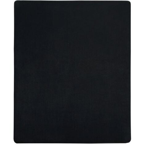 Drap-housse Jersey Noir 180x200 cm Coton CFW137688