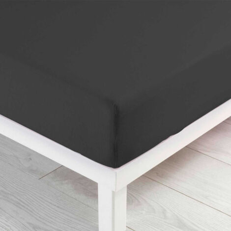 Drap Housse "Jersy" 90x190cm Anthracite