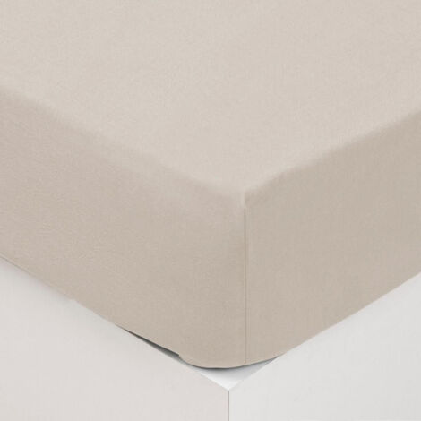 Drap Housse Lavable Coton "Maria" 140x190cm Ivoire