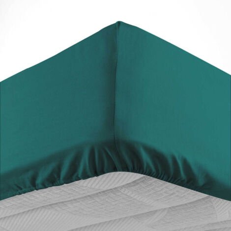 Drap Housse "Lina" 180x200cm Emeraude
