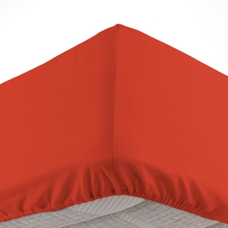 Drap Housse "Lina" 180x200cm Paprika
