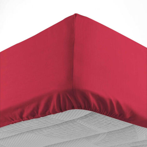Drap Housse "Lina" 90x190cm Marsala