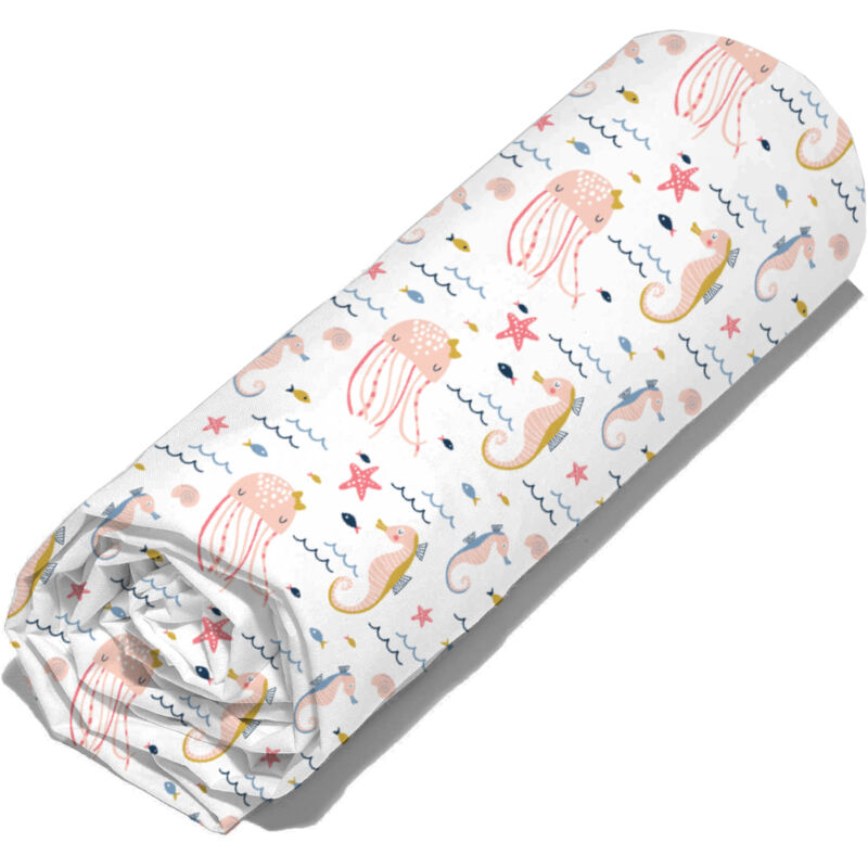 Linnea - Drap housse marinette en coton issu de l'agriculture biologique 90x190 cm