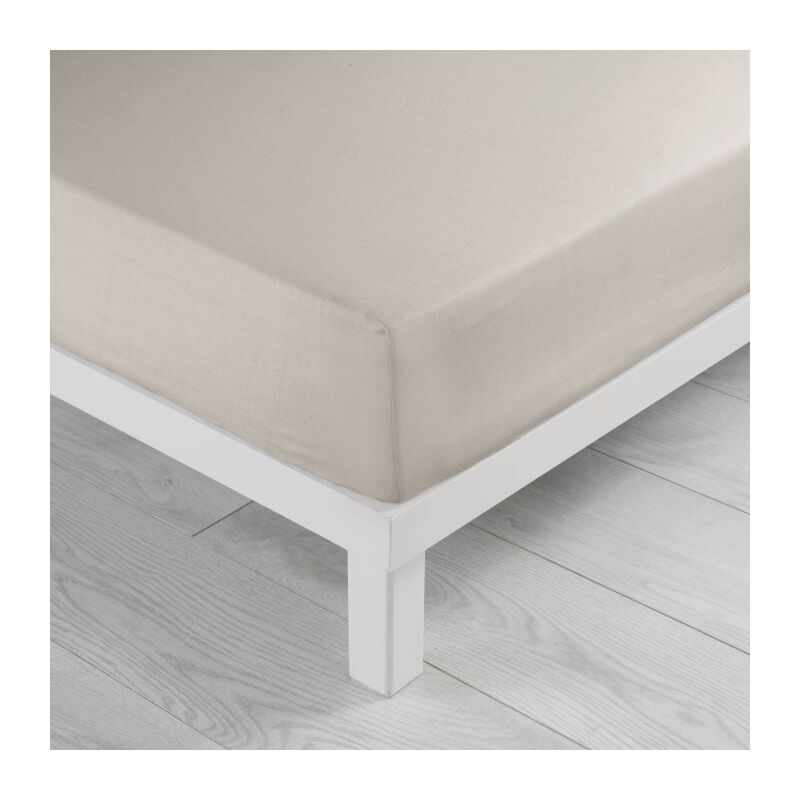 Drap Housse Microfibre 'Oscar' 160x200cm Naturel Drap Housse Microfibre 'Oscar' 160x200cm Naturel