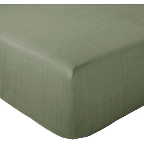 Drap housse mousseline de coton MILOS 180x200 cm