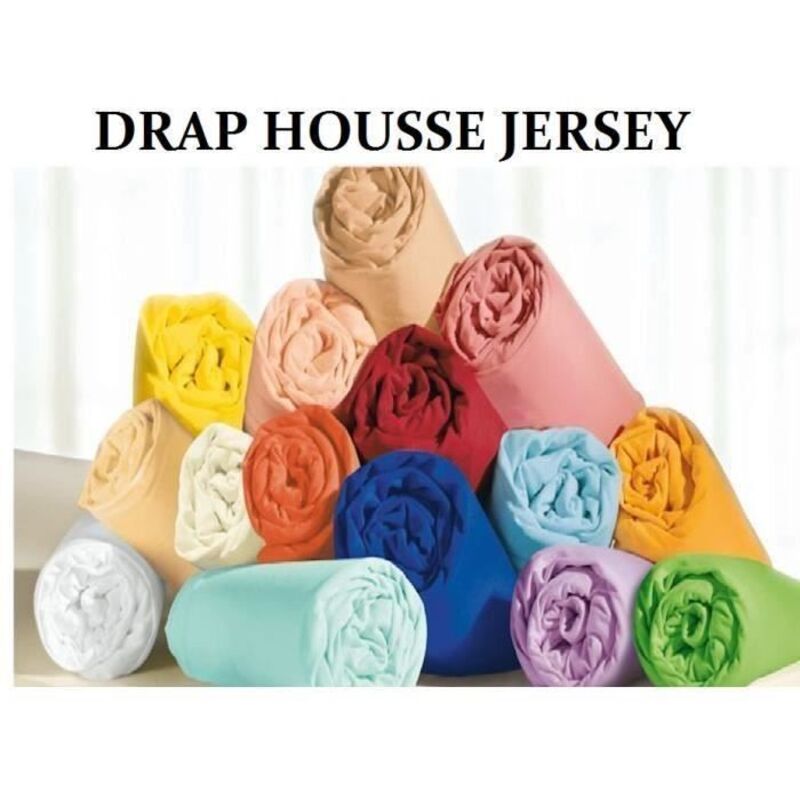 Drap housse - Noname - 90x190 cm - Gris chine - Jersey 100% coton - Bonnet 26 cm