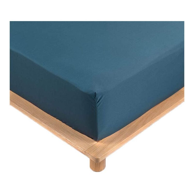 Vendorflair - Drap Housse Percale - Bonnet 30 Cm - Plusieurs Tailles - Plusieurs Coloris - 160x200cm - bleu homeflair