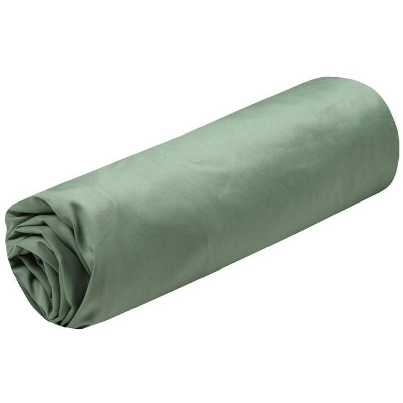 Drap housse percale de coton 160 x 200 cm Vert