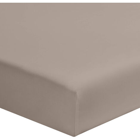 Drap housse percale lin bonnet 30 cm 120x200 cm